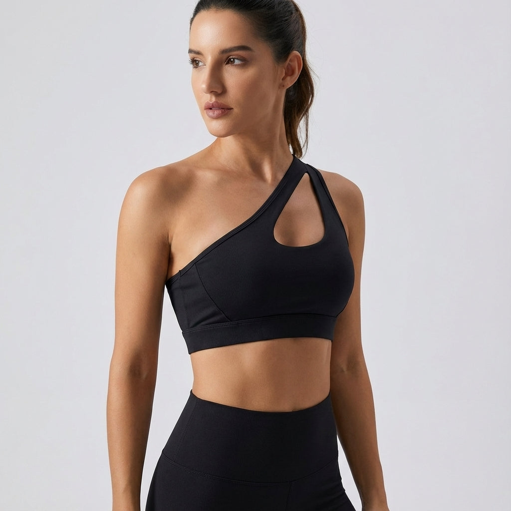 Asymmetrischer Sportbustier - Lily