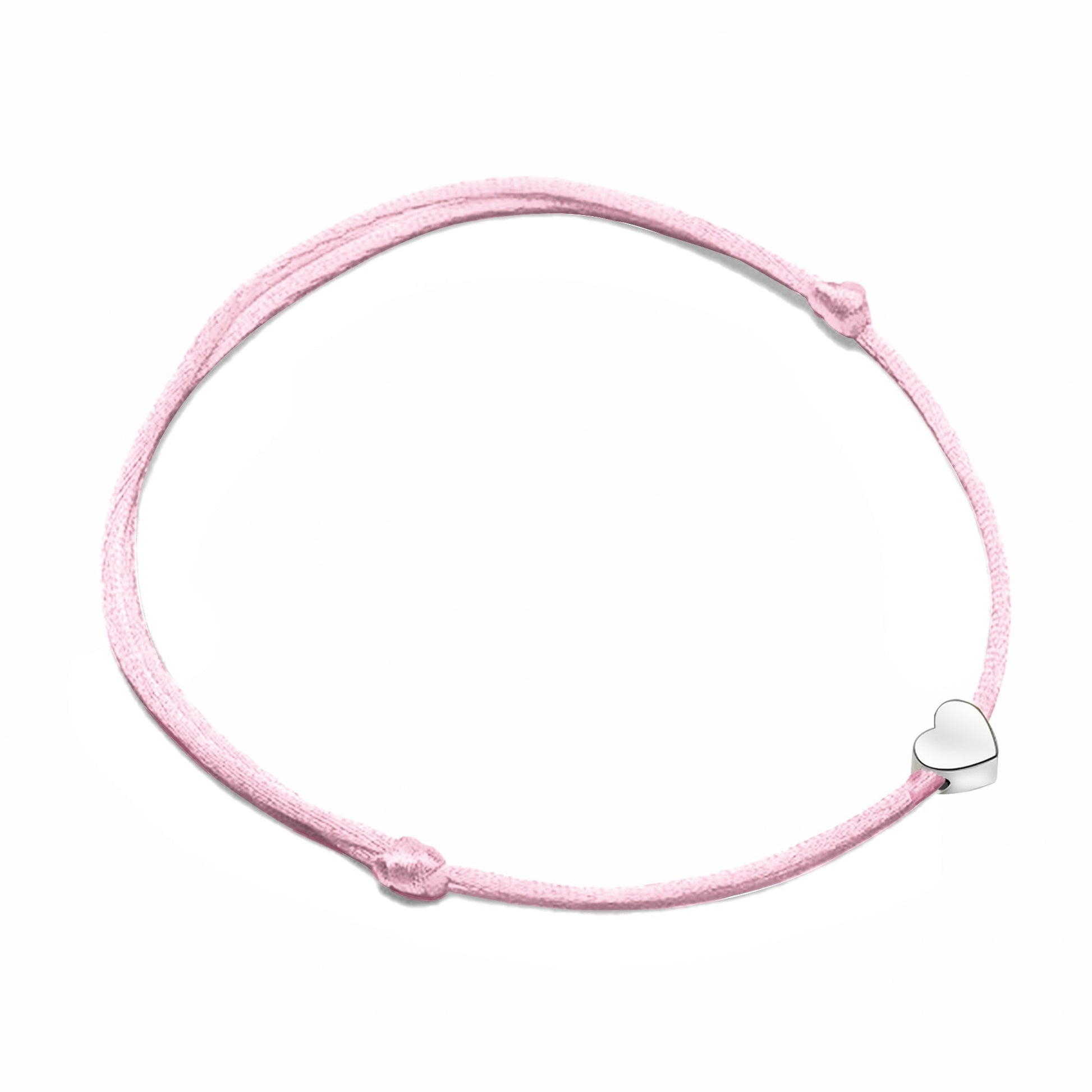 Rosa Armband mit Herzanhänger, verstellbar, Schmuck, Damen, Geschenkidee, modisch, elegant.