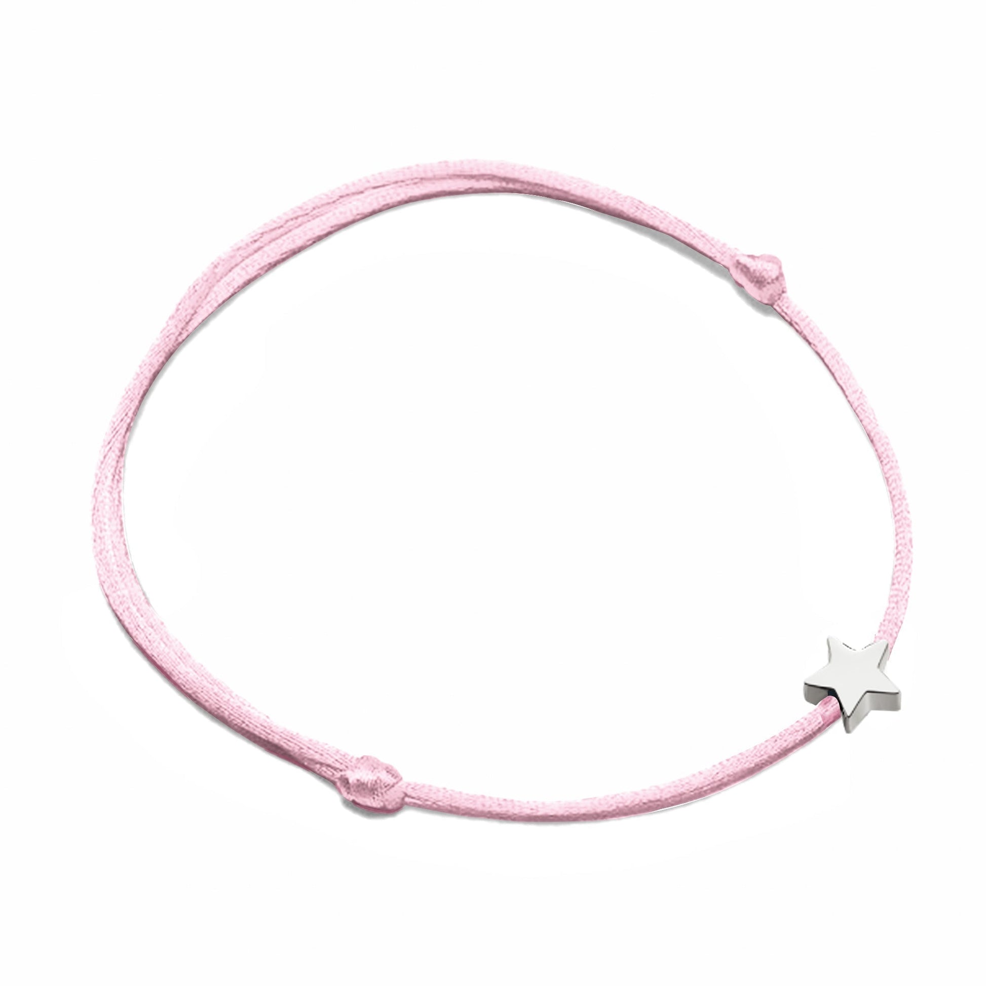 Rosa Armband mit Sternanhänger, verstellbar, modisches Schmuckstück, Damen Accessoire.