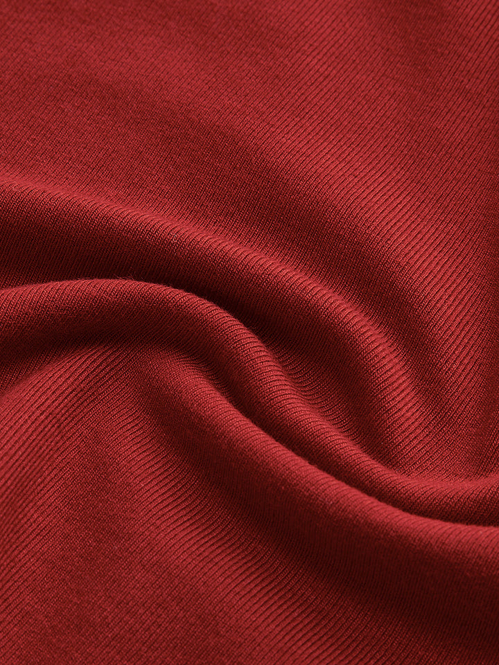 Roter Baumwollstoff, Nahaufnahme, Textur, weicher Stoff, Mode, Bekleidungsmaterial, hochwertig