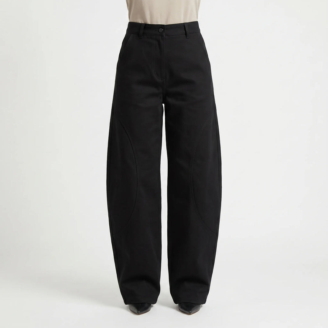 Baggy Barrel-Leg Trousers -  Shelia