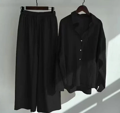 Vzdušná dvoudílná letní souprava z lnu – Geneve