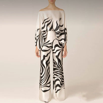 Dámský dvoudílný set s potiskem a volným střihem – Valeria