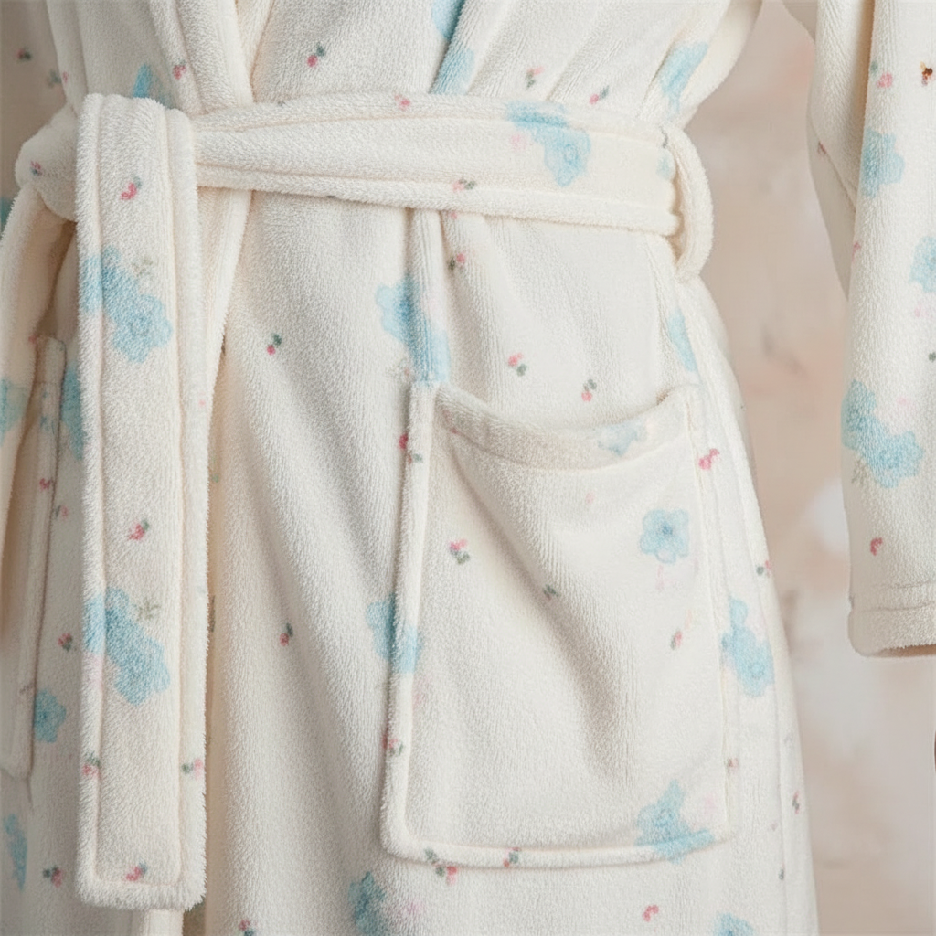 Blumenmuster Bademantel - Julia