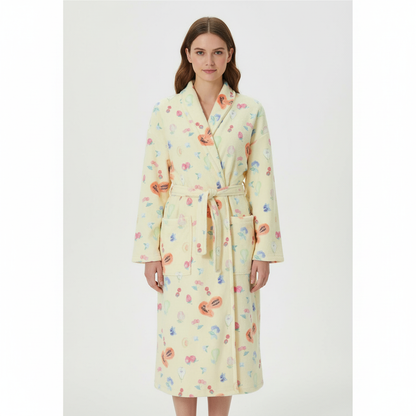 Blumenmuster Bademantel - Julia