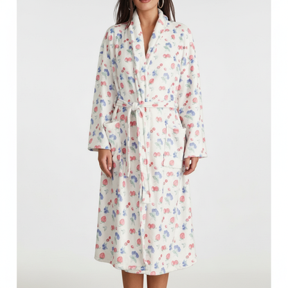 Blumenmuster Bademantel - Julia