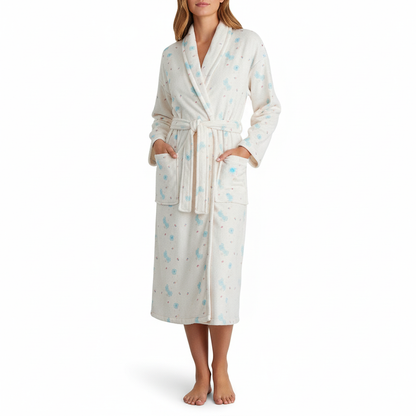 Blumenmuster Bademantel - Julia