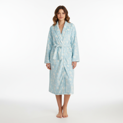 Blumenmuster Bademantel - Julia