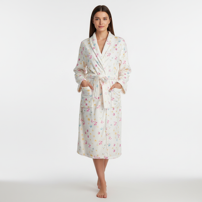 Blumenmuster Bademantel - Julia