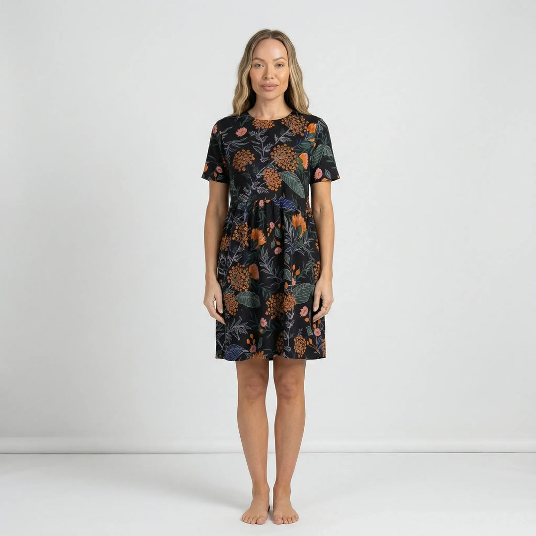 Botanisch Gemustertes Sommerkleid - Miray