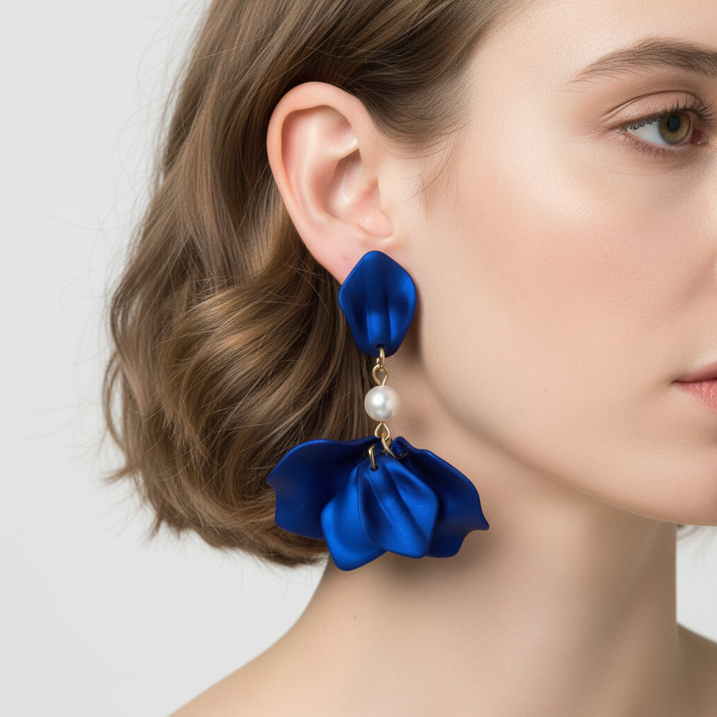 Bunte Dangle-Ohrringe - FloralPearls 