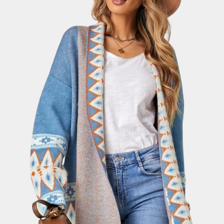 Dámský boho pletený cardigan z jemného materiálu – Selina