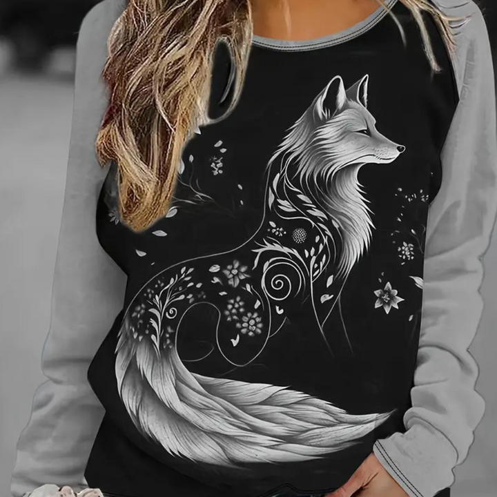 Dámské sweatshirt s potiskem lišky – Nora