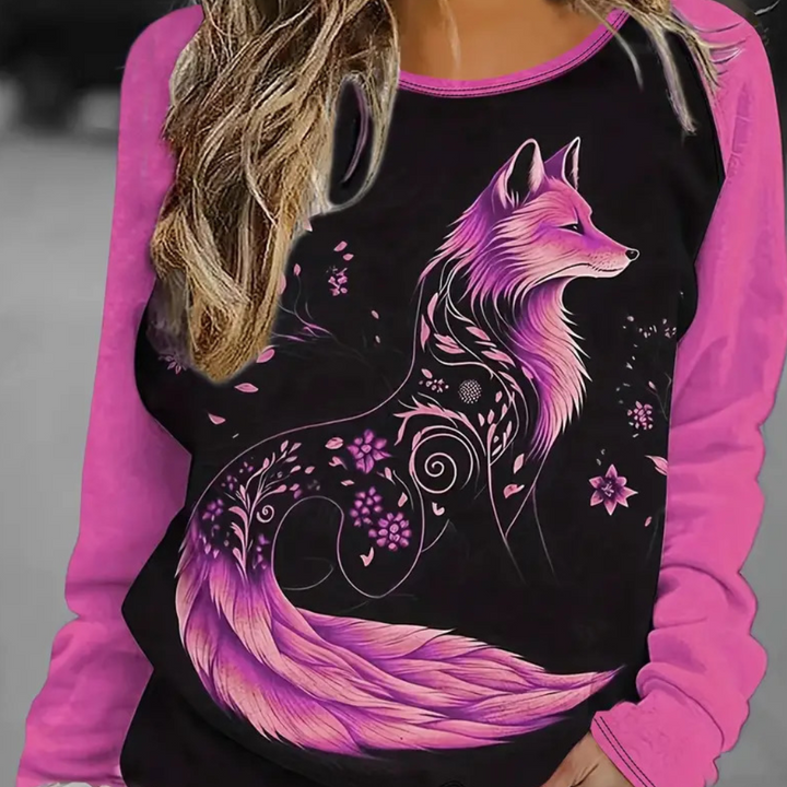 Dámské sweatshirt s potiskem lišky – Nora