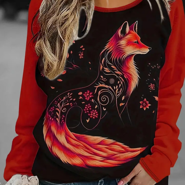 Dámské sweatshirt s potiskem lišky – Nora