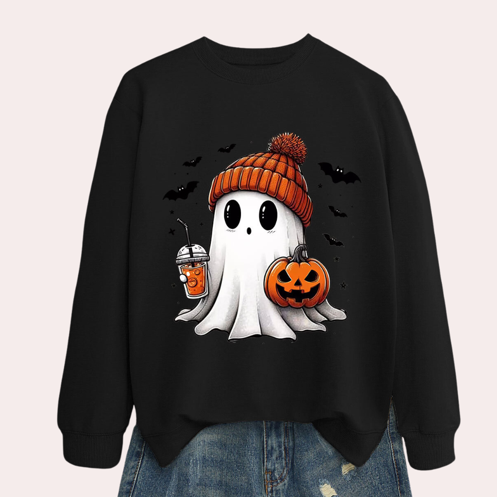 Dámská Halloween mikina s potiskem duchů – Liora