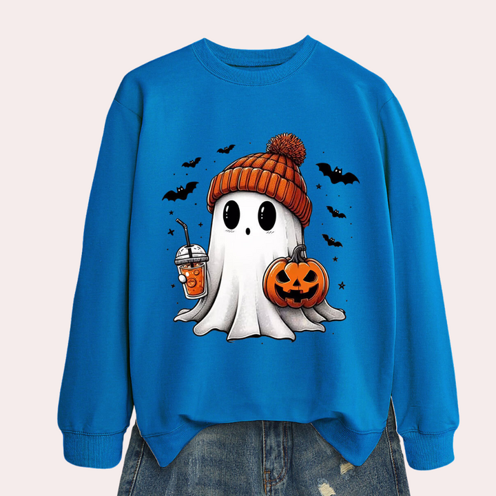 Dámská Halloween mikina s potiskem duchů – Liora