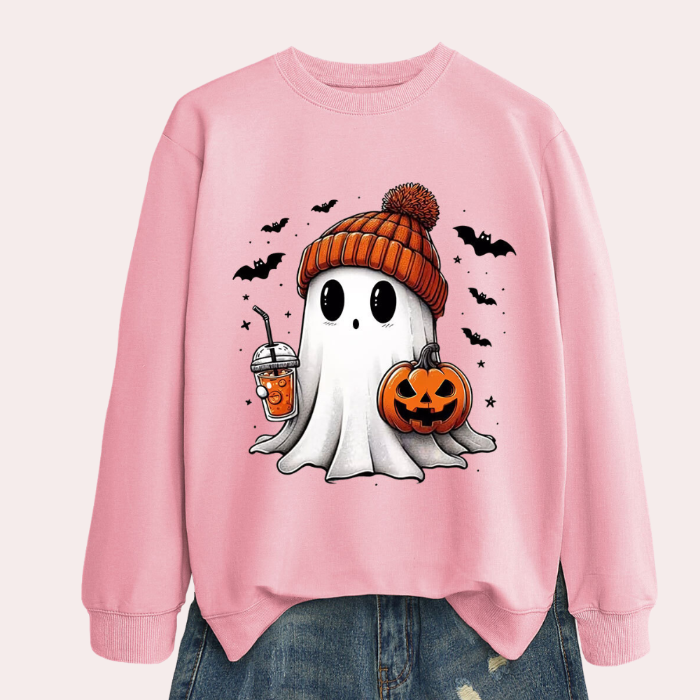 Dámská Halloween mikina s potiskem duchů – Liora