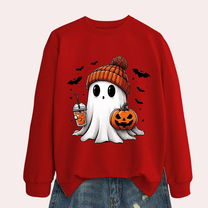 Dámská Halloween mikina s potiskem duchů – Liora