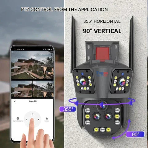 10K WLAN bezpečnostní kamera s 20MP, 20násobným zoomem – DualGuard Ultra 10K