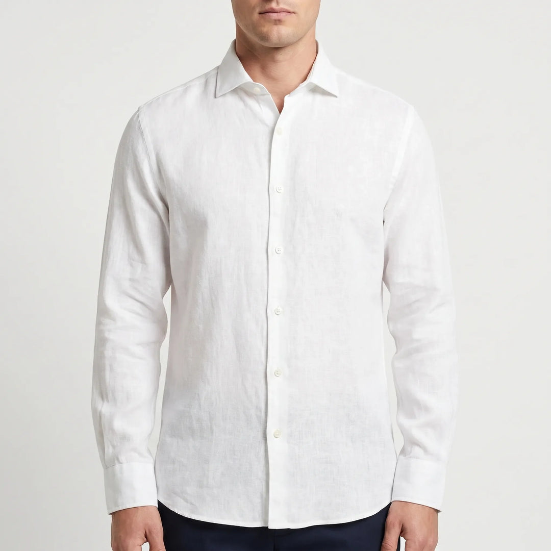 Casual Long-Sleeve Button-Up Shirt -  Bruce