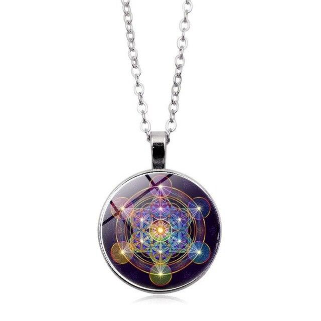 Chakra přívěsek s Metatronovou kostkou - Solantra
