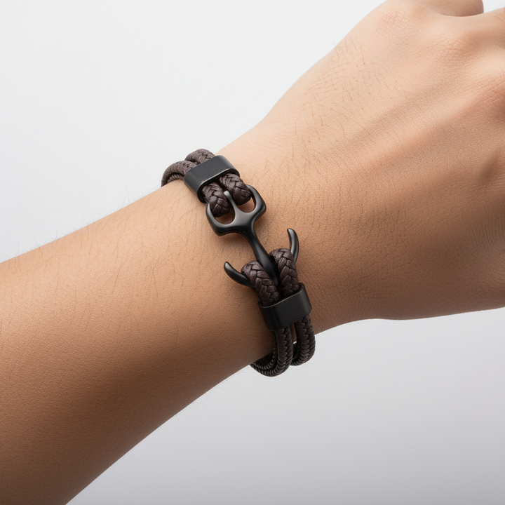 Charme-Armband Aus Leder - AnchorLeather 