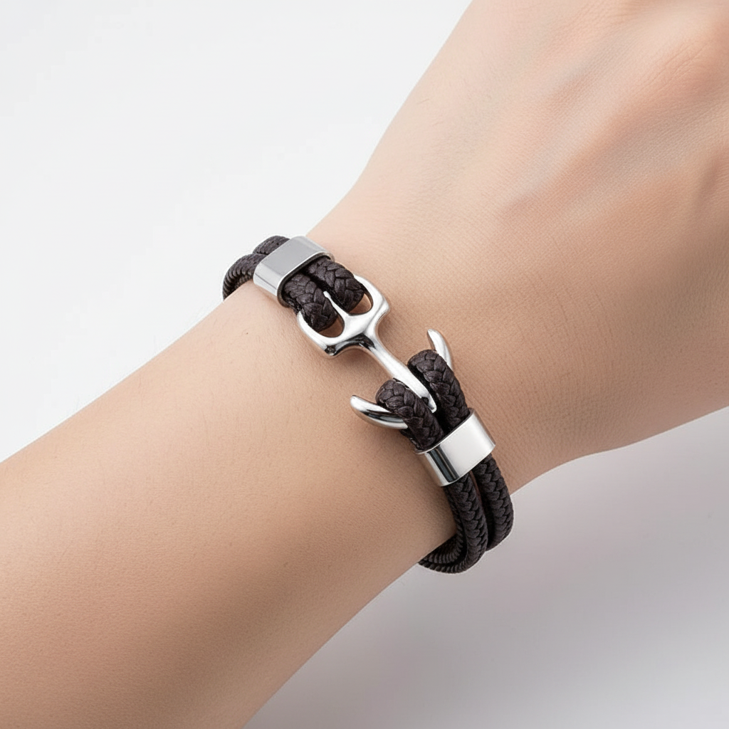 Charme-Armband Aus Leder - AnchorLeather 