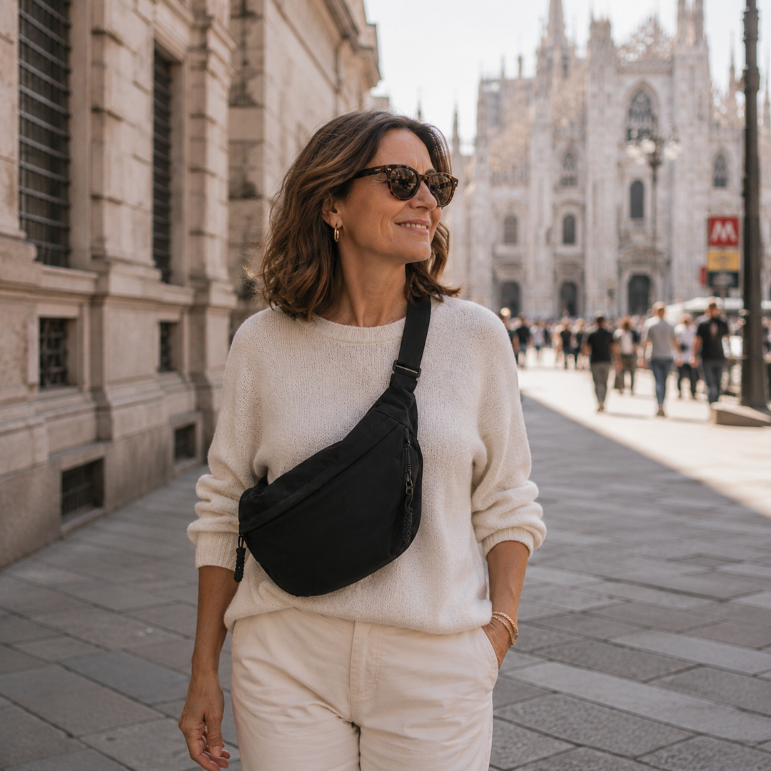 Black Shoulder Bag – Elegant Everyday Crossbody Purse 4