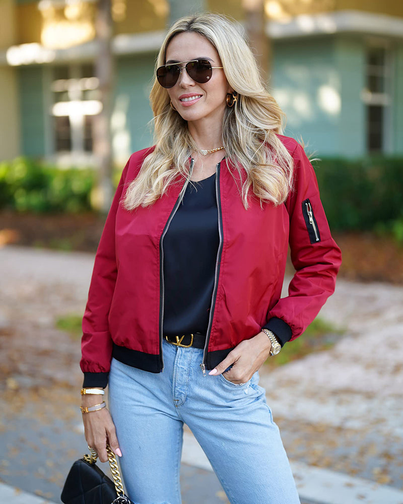 Stylová dámská bomber bunda - Rhea