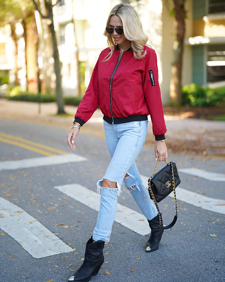 Stylová dámská bomber bunda - Rhea