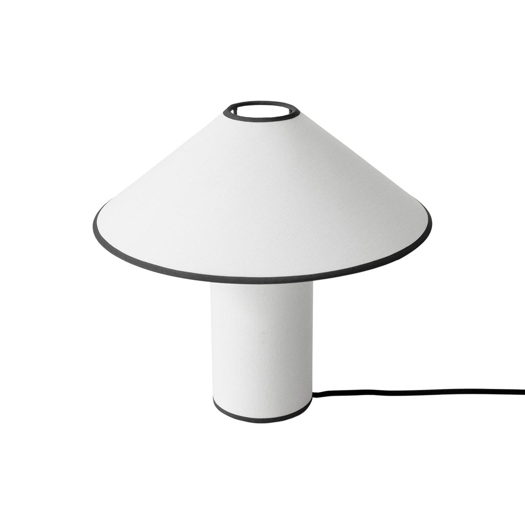 Stolní lampa s textilním stínidlem – Lunara