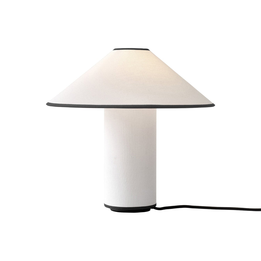 Stolní lampa s textilním stínidlem – Lunara