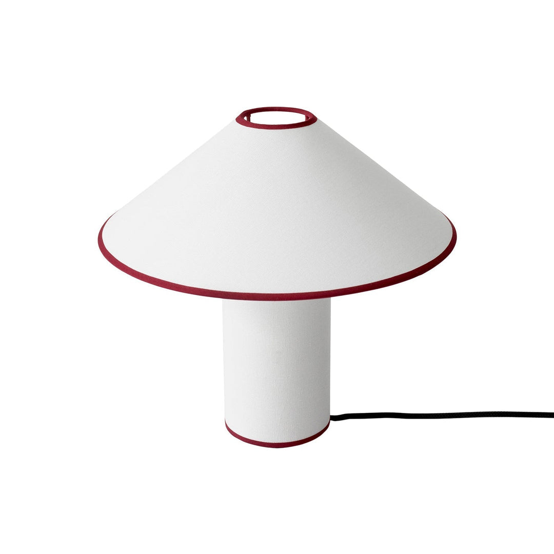 Stolní lampa s textilním stínidlem – Lunara