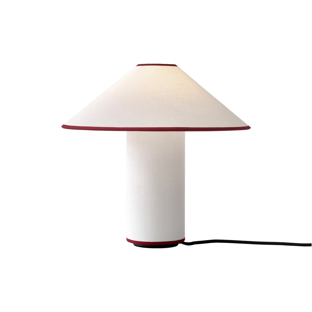 Stolní lampa s textilním stínidlem – Lunara
