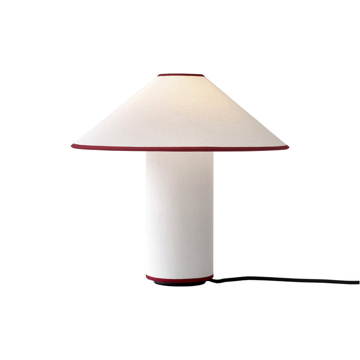 Stolní lampa s textilním stínidlem – Lunara