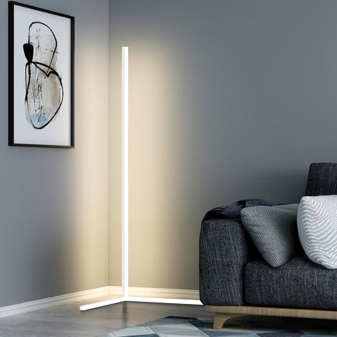 LED designová rohová lampa s dálkovým ovládáním – Viorra
