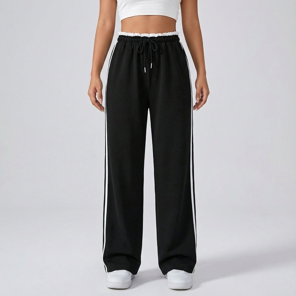 Damen Jogginghose Mit Weitem Bein - Eloise