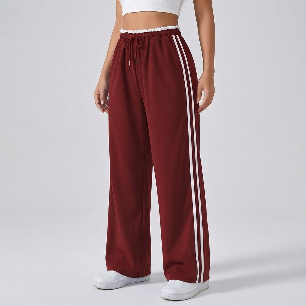 Damen Jogginghose Mit Weitem Bein - Eloise