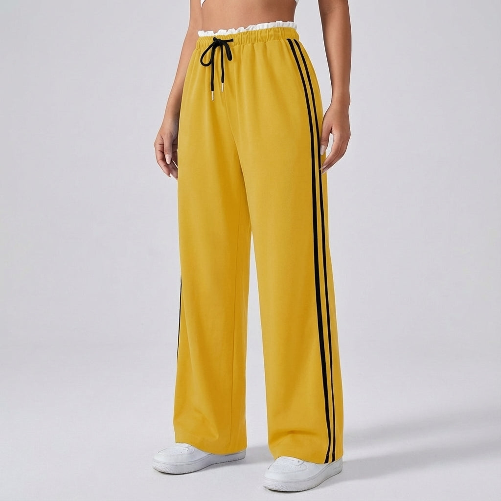 Damen Jogginghose Mit Weitem Bein - Eloise