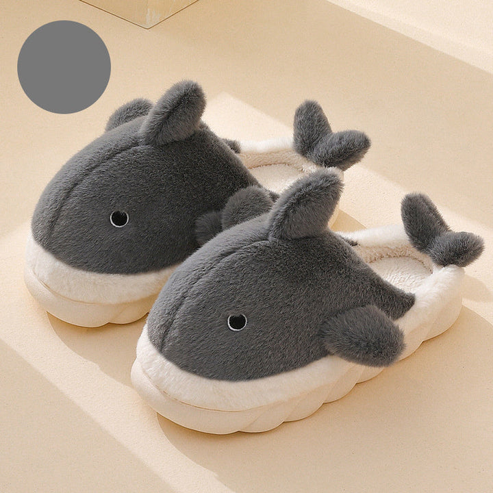 Měkké plyšové žraločí pantofle - SnugShark