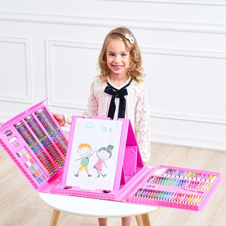 6-v-1 Kreativní box s malířskými a řemeslnými potřebami pro děti – Kompaktní a všestranný