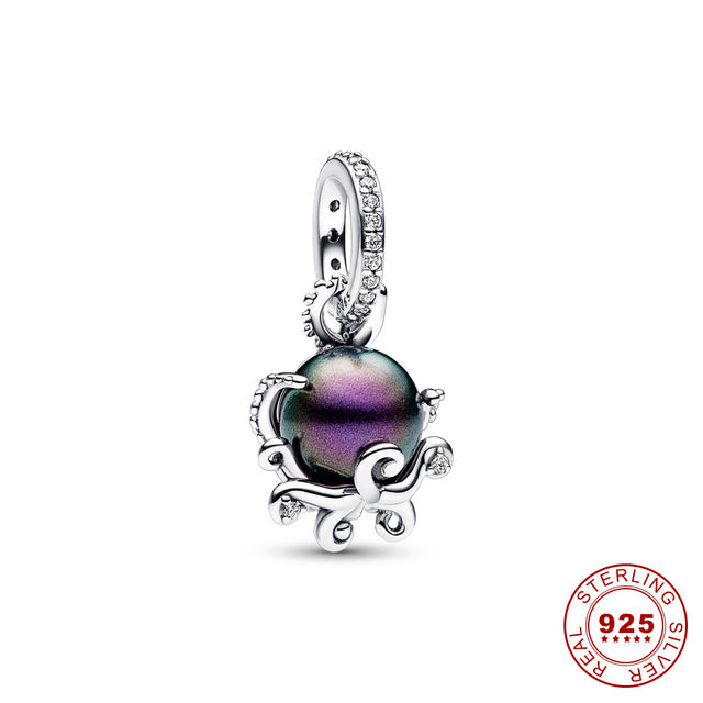 Ariel Muschel-Anhänger, Disney, Sterling Silber, Pandora, Damen, Schmuck, Perle, elegant
