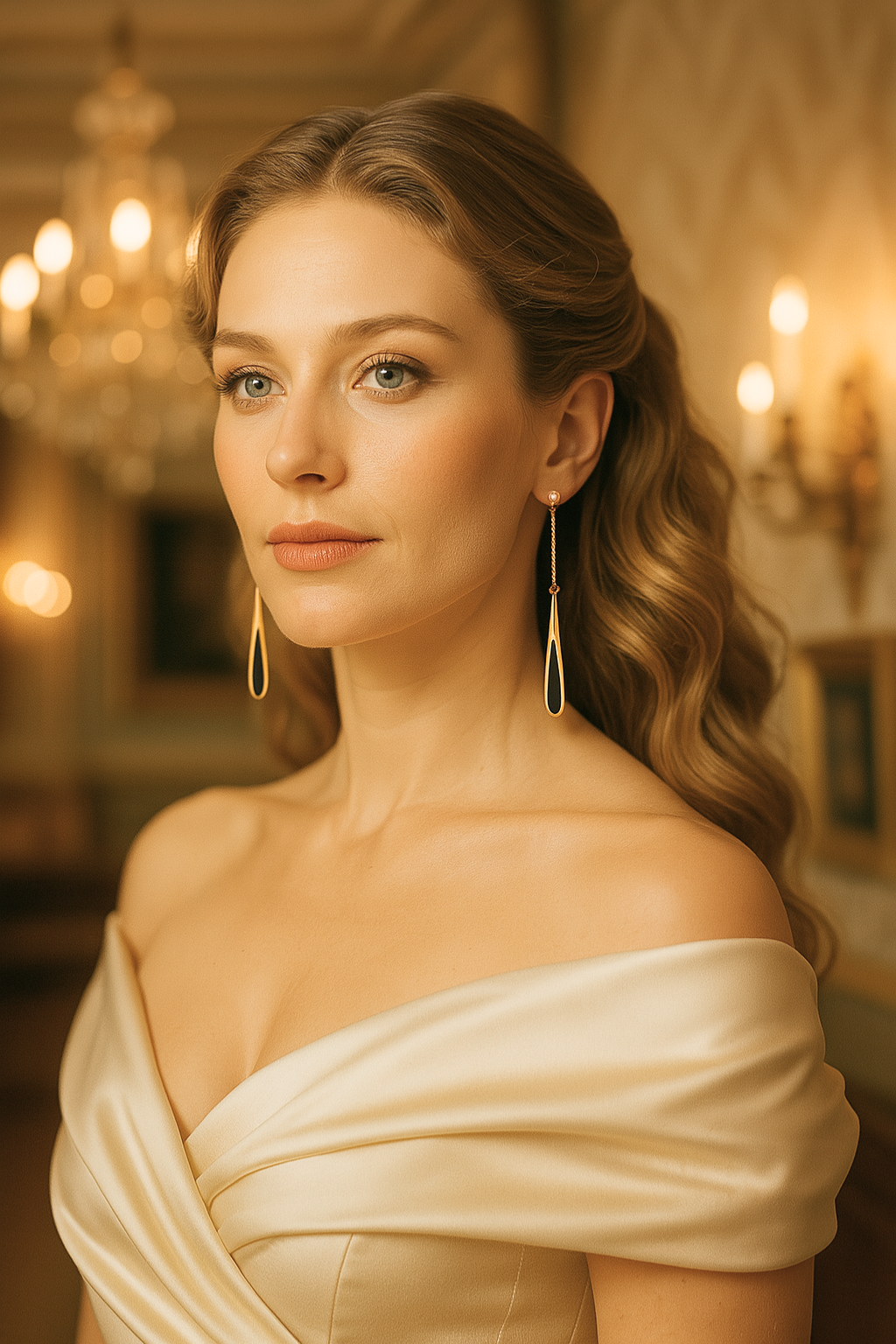 Dlouhá třásně | Dlouhé náušnice s černou třásní pro ženy