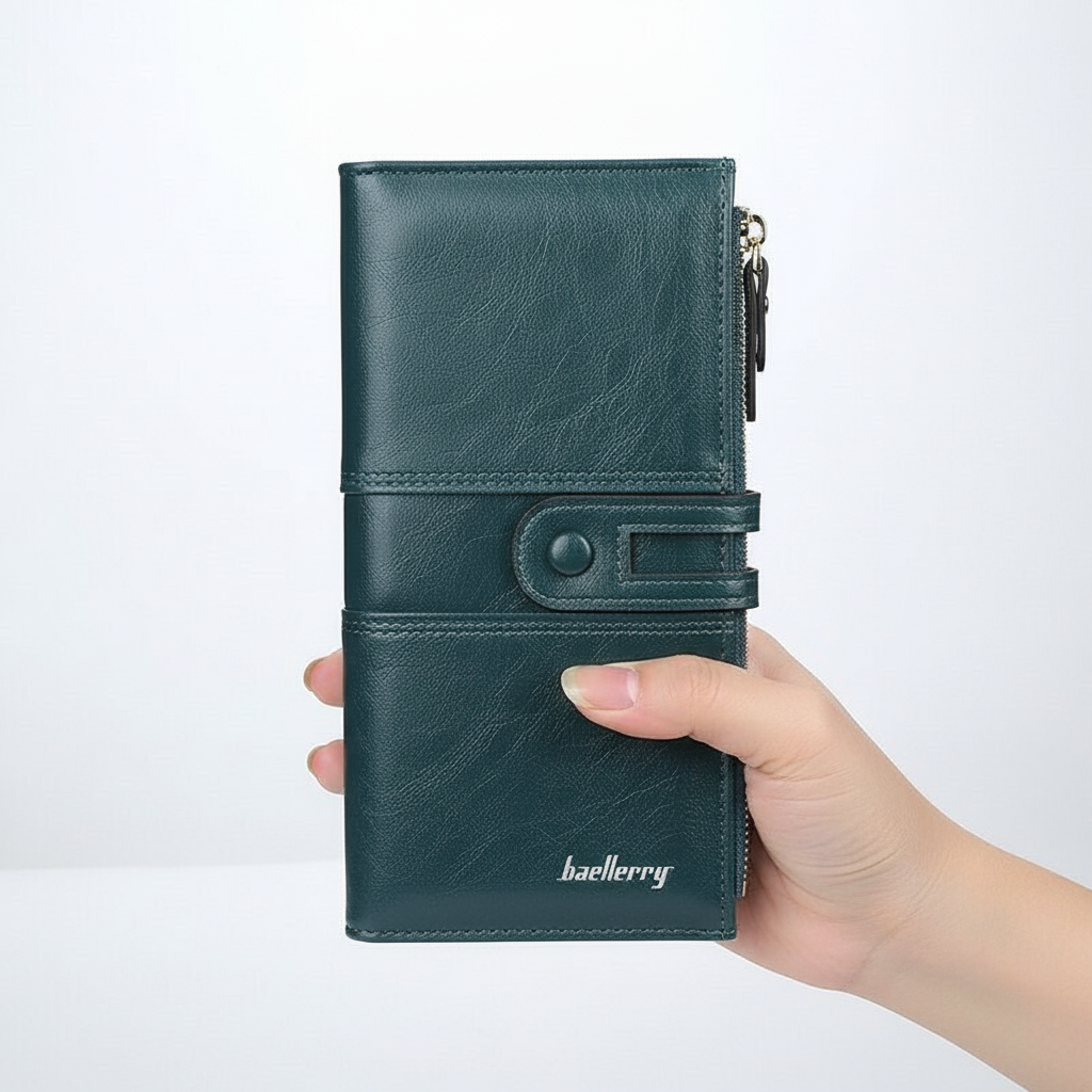 Długa Portmonetka Z Dwu Zamkiem - EleganWallet 