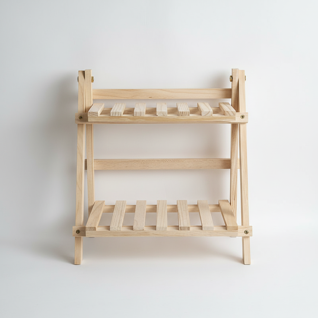 Drewniany Organizer Biurkowy - ClutterBuster 