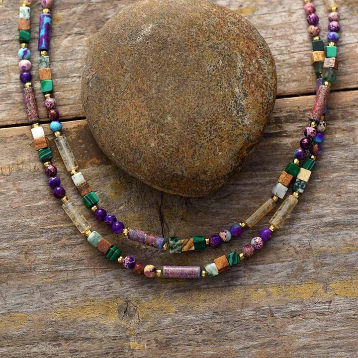 Edelstein-Choker-Kette - HarmonyNecklace 