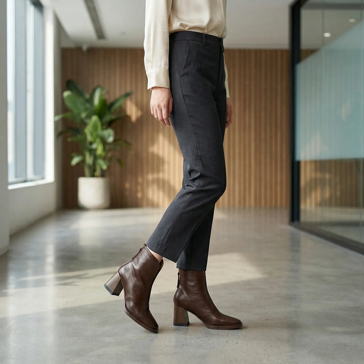 Elegante Stiefelette Mit Mittlerem Absatz - Kathryn