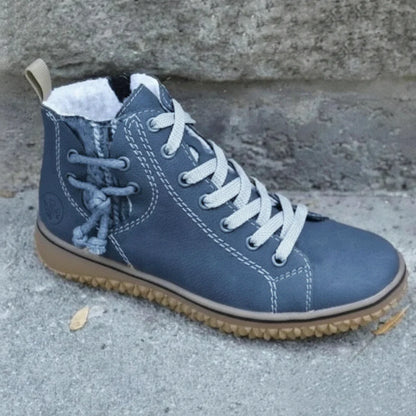 Dámské a pánské zimní boty s vintage designem, izolací a protiskluzovou podrážkou – Norena