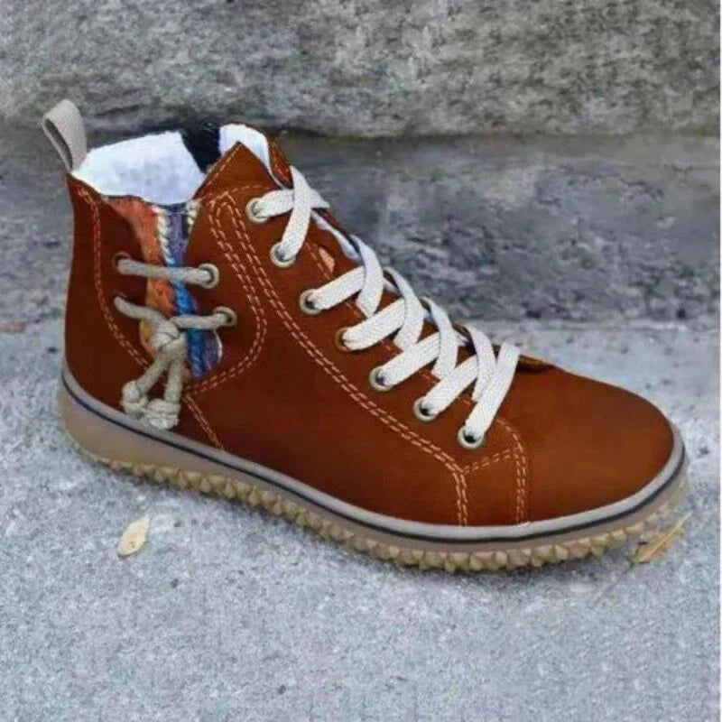 Dámské a pánské zimní boty s vintage designem, izolací a protiskluzovou podrážkou – Norena